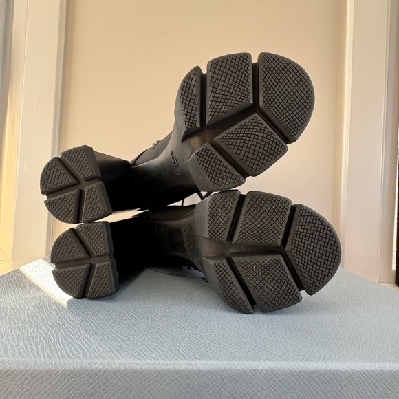Prada Black Lace Up Boots - Picture 5 of 6